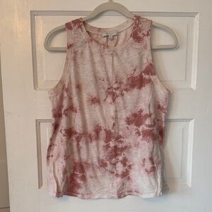 Stylish Tie-Dye Tank Top - Pink